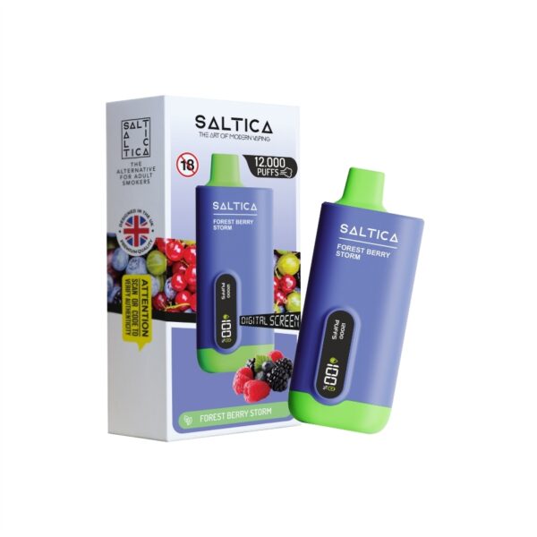 Uygun fiyatlı salt nikotin ile taze orman meyveleri aroması sunan şarj göstergeli kullan-at vape bar.