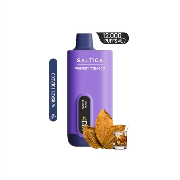 Saltica Ekranlı 12000 Whiskey Tobacco kullan at vape bar, uygun fiyatlı ve uzun ömürlü salt nikotin deneyimi sunar.