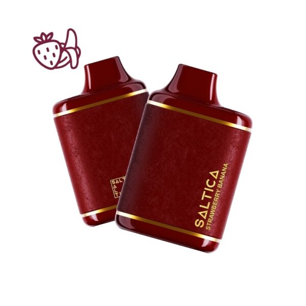 Saltica Leather 7000 Strawberry Banana ile 7000 pufluk pratik salt nikotin keyfini uygun fiyata yaşayın.