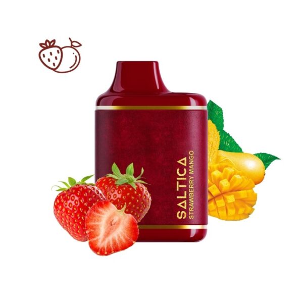 Uygun fiyatlı Saltica Leather 7000 ile 7000 pufta çilek mango salt nikotin keyfi yaşayın.