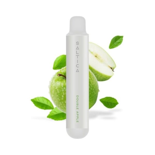 Uygun fiyatlı Saltica Pearl Double Apple 600, 20 mg salt nikotin ile çift elma aroması sunan pratik bir kullan-at vape.
