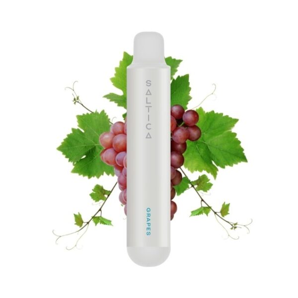 Uygun fiyatlı Saltica Pearl Grapes 600 kullan-at vape pen, 20 mg salt nikotin ile taze üzüm aroması sunar.