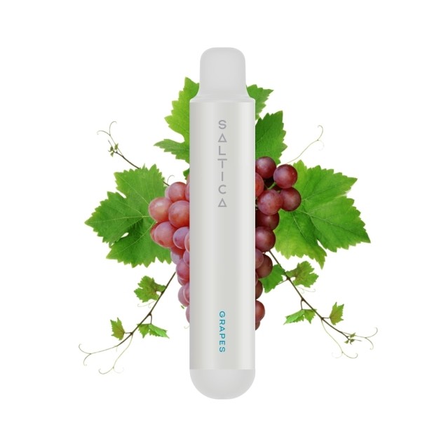 Saltica Pearl Grapes 600 Kullan At Vape Uygun fiyatlı Saltica Pearl Grapes 600 kullan-at vape pen, 20 mg salt nikotin ile taze üzüm aroması sunar.