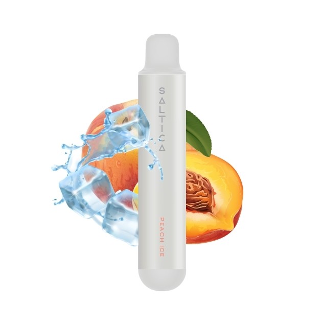 Saltica Pearl Peach Ice 600 Puf Uygun fiyatlı Saltica Pearl Peach Ice 600 pufluk kullan-at vape pen, 20 mg salt nikotin ile şeftali buz aroması sunar.