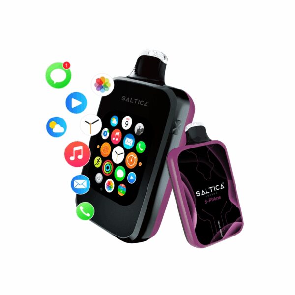 30.000 puf sunan Saltica S-Phone Cherry Storm kullan-at vape bar, uygun fiyatlı salt nikotin ile yoğun kiraz aroması sağlar.