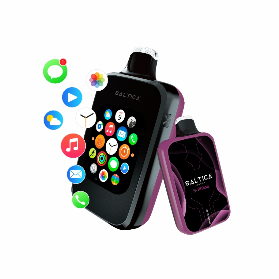 Saltica S-Phone 30000 Cherry Storm Kullan At Vape Bar 30.000 puf sunan Saltica S-Phone Cherry Storm kullan-at vape bar, uygun fiyatlı salt nikotin ile yoğun kiraz aroması sağlar.