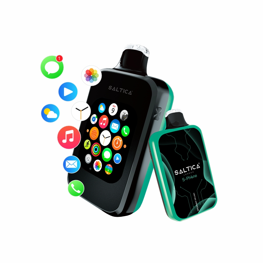 Saltica S-Phone 30000 Spearmint Splash Uygun fiyatlı Saltica S-Phone 30000 Spearmint Splash, ferah nane aroması ve 30.000 puf kapasiteli kullan-at vape bar.