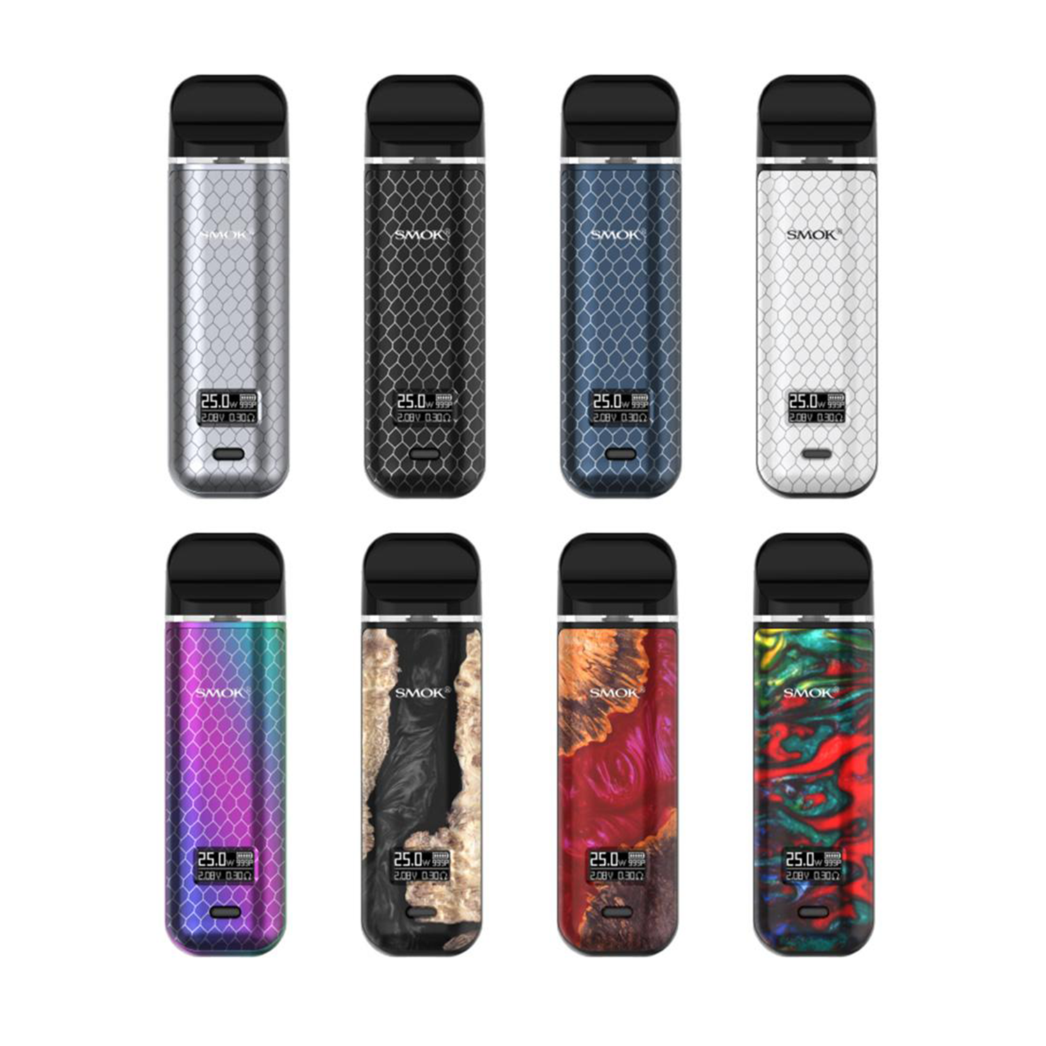 Smok Novo X Pod Mod 800mAh Uygun fiyatlı Smok Novo X Pod Mod, 800mAh batarya ve 25W gücüyle salt nikotin için taşınabilir performans sunar.