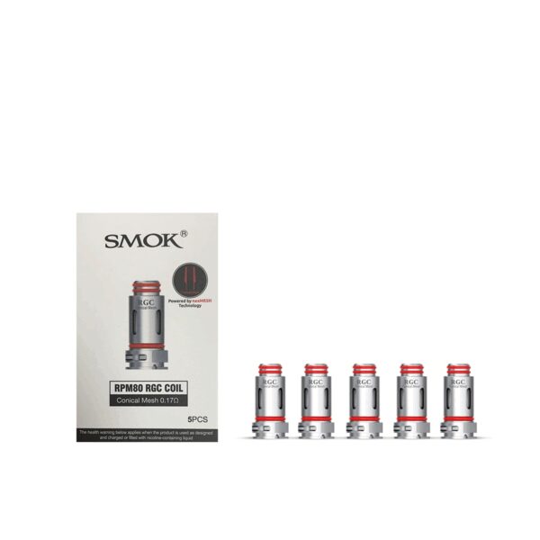 Smok RPM80 RGC Coili ile salt nikotin uyumlu, dayanıklı yapıda ve uygun fiyatlı yedek atomizer.