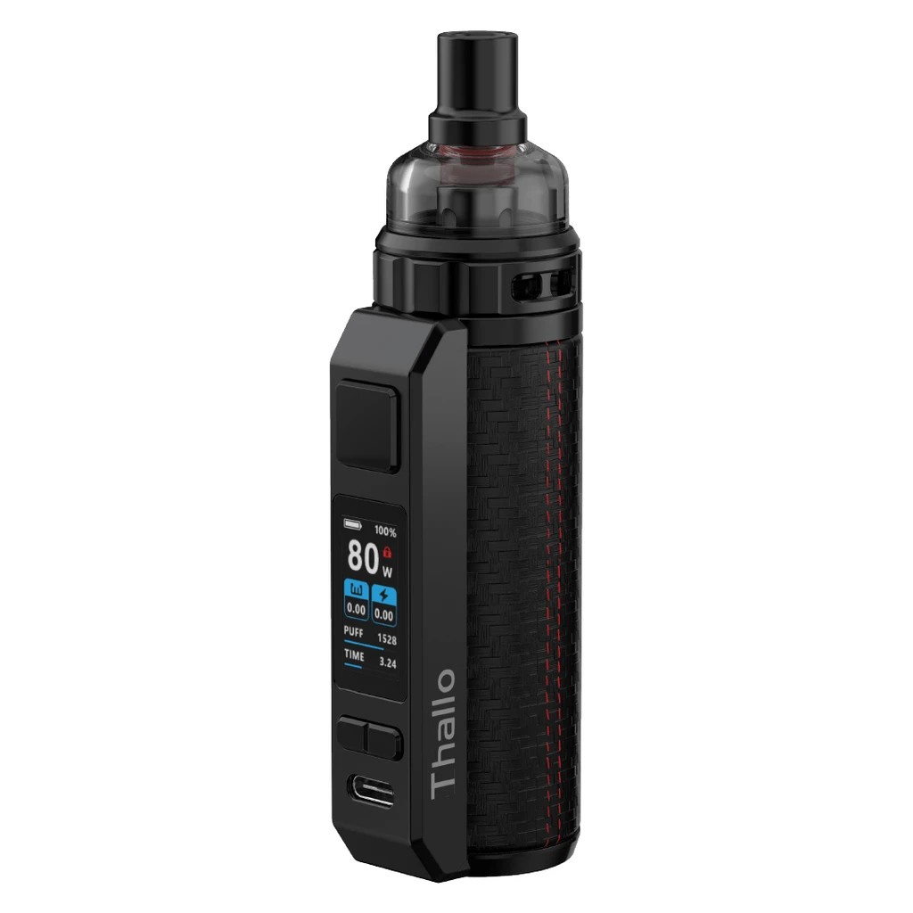 Smok Thallo Pod Mod Kompakt Smok Thallo Pod Mod ile güçlü pil ömrü ve uygun fiyatlı salt nikotin keyfi.