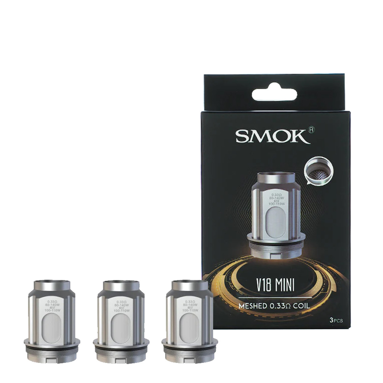 Smok V18 Mini Coil Uzun Süreli Yedek Atomizer Uygun Fiyat Smok V18 Mini Coil ile yüksek performanslı buhar ve lezzet deneyimini uygun fiyatla yaşayın.