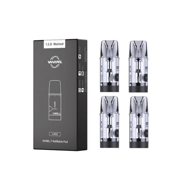 Uwell Whirl F Kartuş, uygun fiyatlı yedek parçasıyla salt nikotin için uzun ömürlü buhar kalitesi sunar.