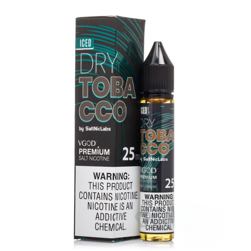 VGOD Dry Tobacco Iced Uygun fiyatlı VGOD Dry Tobacco Iced, tütün ve mentolün ferahlatıcı salt nikotin uyumunu sunar.