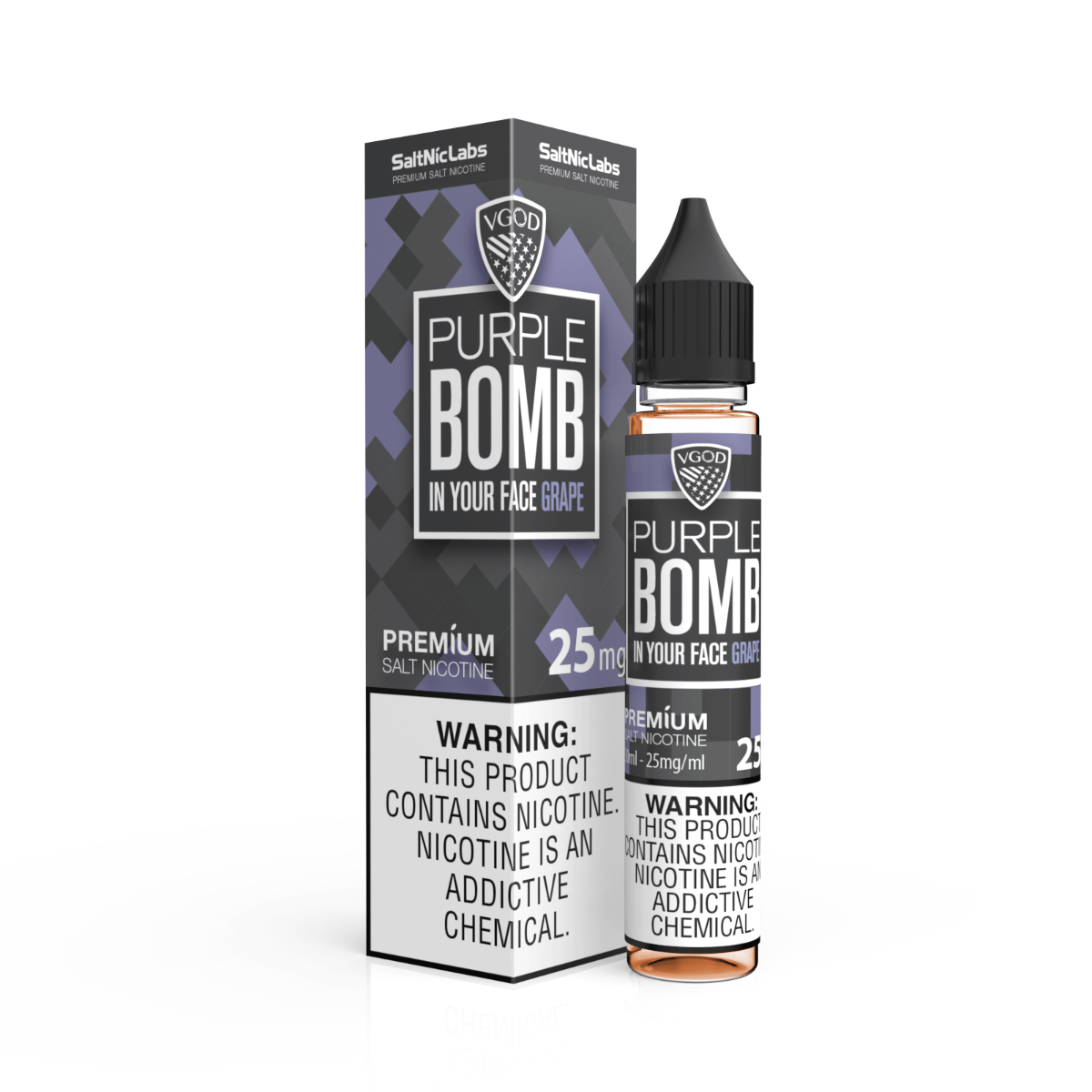 Vgod Purple Bomb 30ml Uygun Fiyat VGOD Purple Bomb 30ml salt nikotin likit, uygun fiyatlı yoğun üzüm ve meyve karışımıyla lezzet dolu anlar sunar.