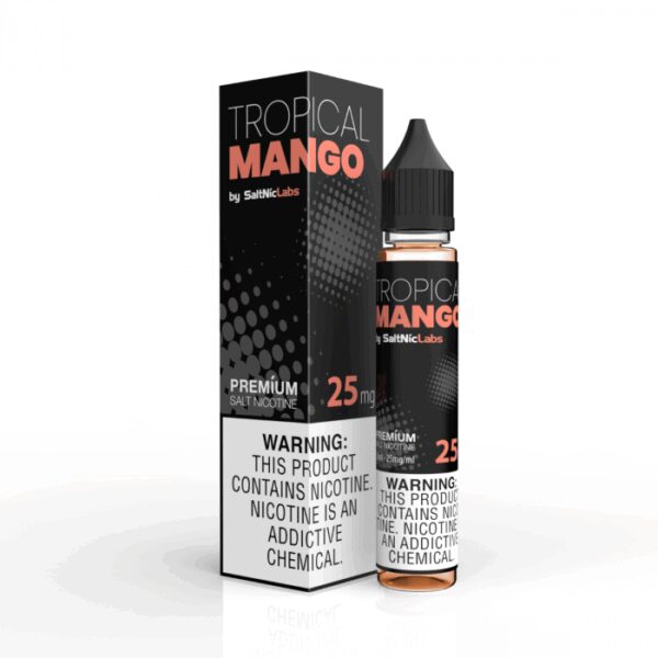 Tropikal mango aromasıyla yüksek buhar keyfi sunan uygun fiyatlı 30ml salt nikotin likit.