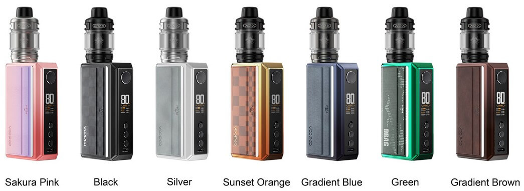 Voopoo Drag 5 Kit Tüm Renk Seçenekleri