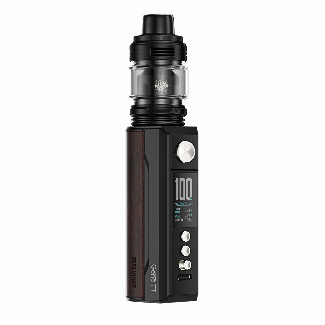 Voopoo Drag M100S Kit 100W Uygun fiyatlı Voopoo Drag M100S Kit, 100W güç ve Gene.TT 2.0 çipiyle uzun ömürlü salt nikotin performansı sunar.