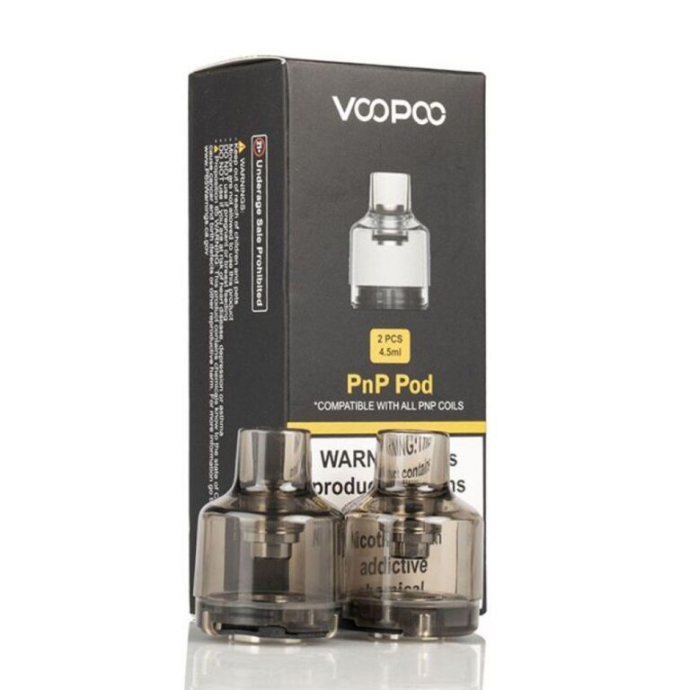 Voopoo PNP uyumlu 4.5 ml sızdırmaz pod seti, salt nikotin için uygun fiyatlı ve dayanıklı bir seçenek sunar.