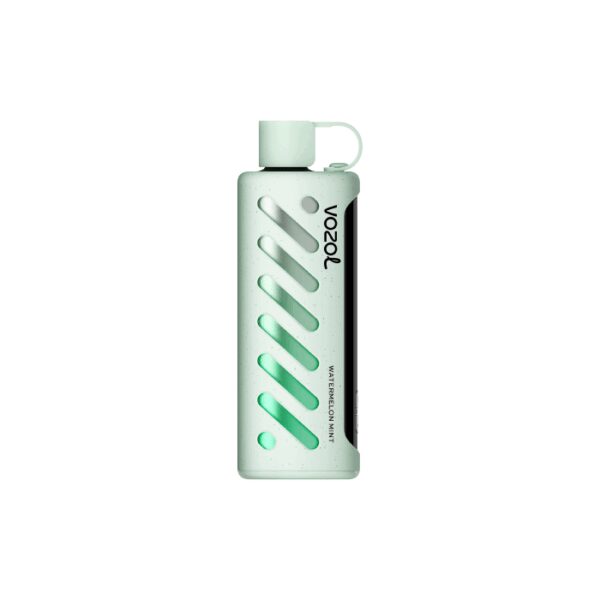 Uygun fiyatlı Vozol Gear Shisha 25000 Watermelon Mint, ferah karpuz ve nane karışımıyla yüksek kapasiteli salt nikotin sunar.
