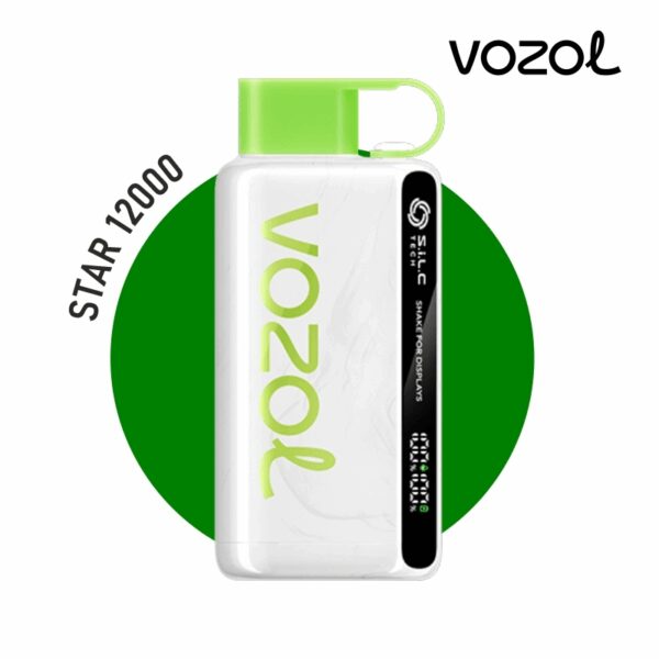 Çilek ve karpuz aromalı Vozol Star 12000 ile uzun ömürlü salt nikotin keyfini uygun fiyatlı kullan-at vape barda yaşayın.