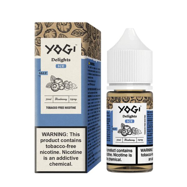 Uygun fiyatlı Yogi Delight Blueberry Ice ile yaban mersini ve buz ferahlığında salt nikotin keyfi yaşayın.