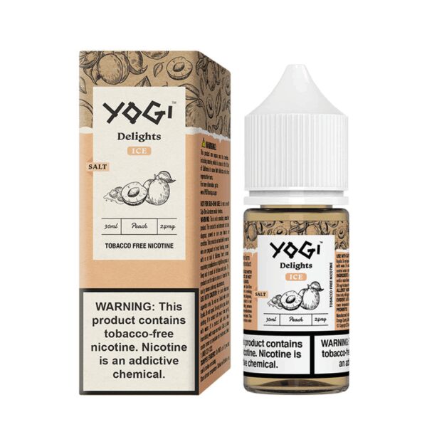 Uygun fiyatlı Yogi Delight Peach Ice, ferahlatıcı şeftali tadı ve salt nikotin ile premium keyif sağlar.