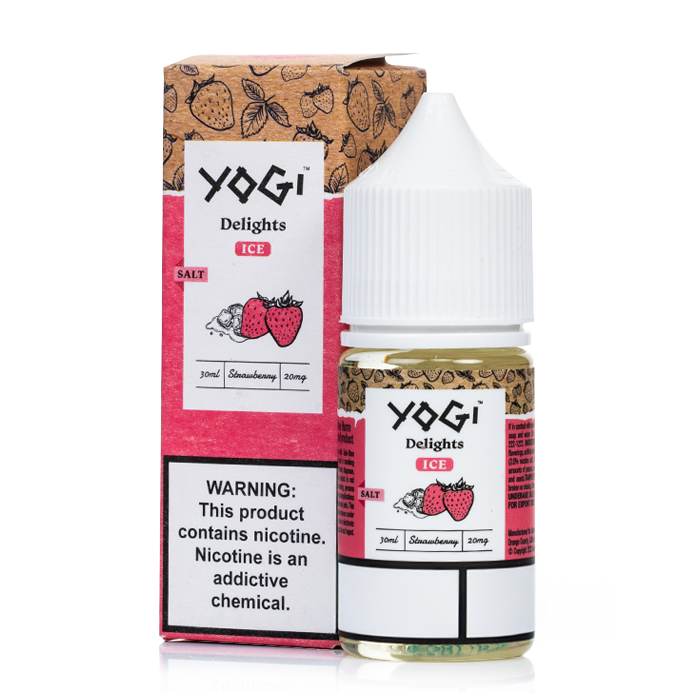 Yogi Delight Strawberry Ice Salt Likit Uygun fiyatlı Yogi Delight Strawberry Ice salt likit ile ferahlatıcı çilek ve buz hissini deneyimleyin.