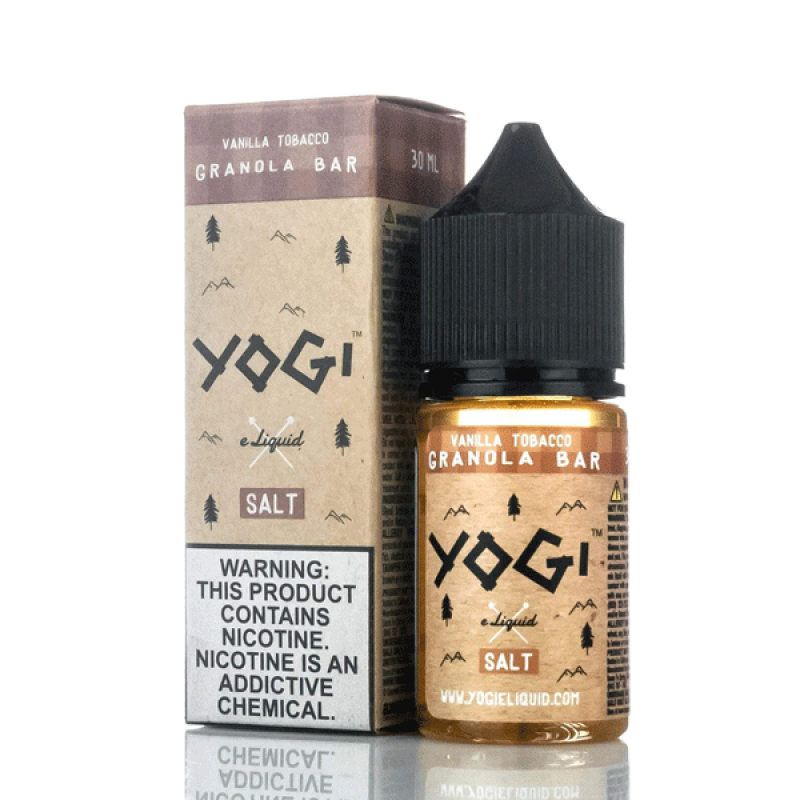 Yogi Vanilla Tobacco Salt 30ml Premium Yoğun vanilya ve tütün harmanı sunan premium salt nikotin e-likit, uygun fiyatlı 30ml şişede.