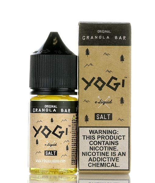 Uygun fiyatlı Yogi Granola Bar 30ml, pod cihazlarınız için tahıllı bar aromalı yüksek salt nikotin sıvısıdır.