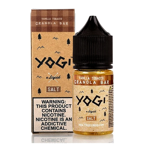 Uygun fiyatlı Yogi Vanilla Tobacco Granola Bar Salt Likit 30ml ile pod cihazlarınızda vanilyalı tütün ve granola bar lezzetini deneyimleyin.