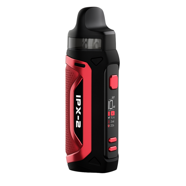Su geçirmez Smok IPX-2 Pod Mod, 80W güç ve 3000mAh batarya ile uygun fiyatlı salt nikotin keyfi sunar.