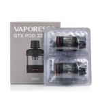 Uygun fiyatlı Vaporesso GTX Pod 22 kartuş seti, farklı dirençlerle zengin buhar ve lezzet sunar.