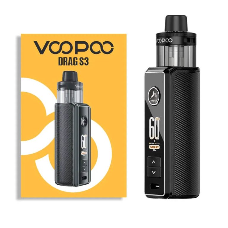 Voopoo Drag S3 Pod Mod, 60W güç ve 3000mAh batarya ile uzun kullanım, PnP X uyumlu ve taşınabilir uygun fiyatlı salt nikotin cihazıdır.
