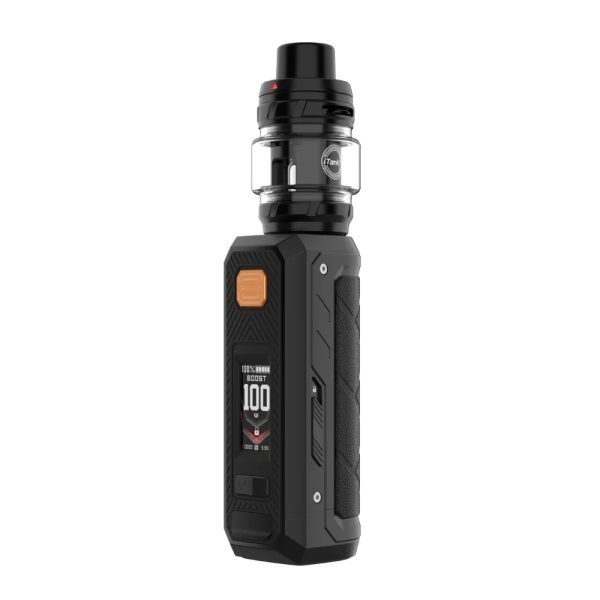 Uygun fiyatlı Vaporesso Armour Ultra Kit, 5500mAh batarya ve IP68 korumayla salt nikotin için dayanıklı performans sunar.