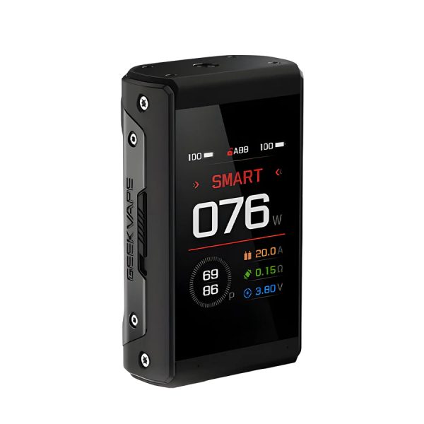 Uygun fiyatlı Geekvape T200 Mod, 200W güç ve 2.4 inç dokunmatik ekranıyla salt nikotin için premium buhar deneyimi sunar.