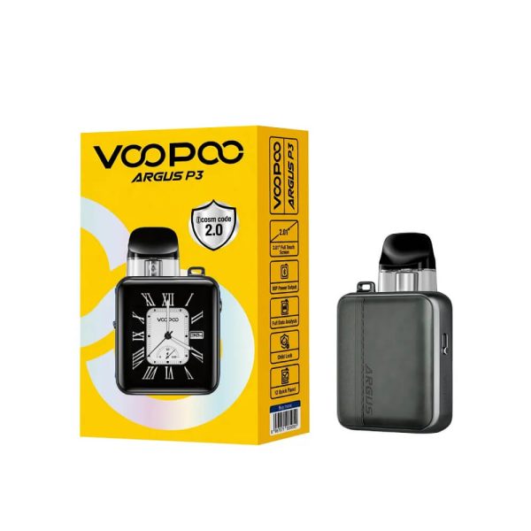 Voopoo Argus P3 Pod Mod, 1500mAh batarya ve dokunmatik ekranıyla uygun fiyatlı salt nikotin kullanımı için idealdir.