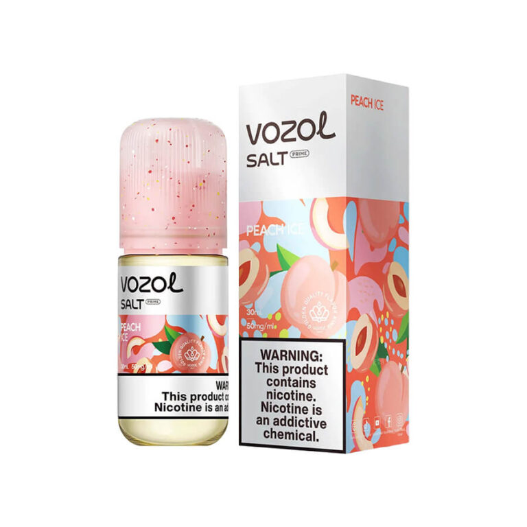 Vozol Peach Ice Likit 30ML ile tatlı şeftali ve buz ferahlığını uygun fiyatlı salt nikotin pod keyfiyle yaşayın.