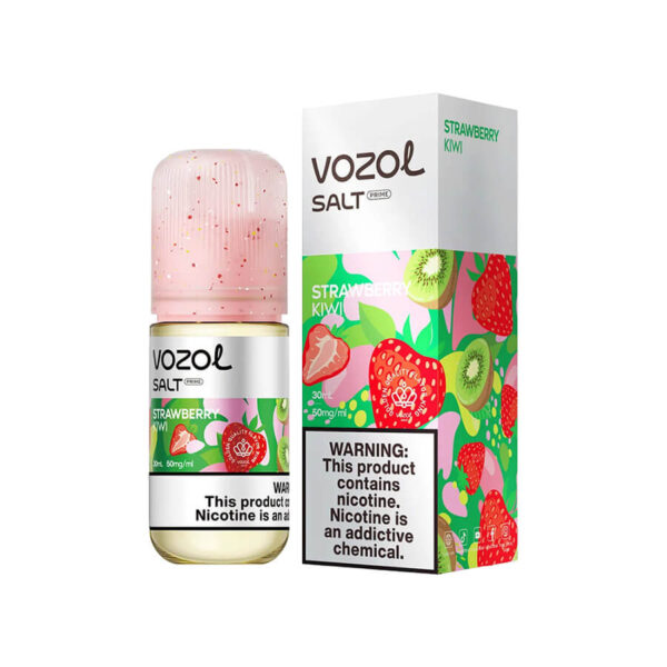 Vozol Strawberry Kiwi Salt Likit, çilek ve kivi aromalarıyla uygun fiyatlı bir salt nikotin seçeneğidir.