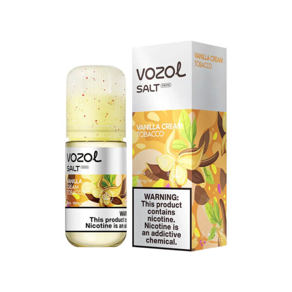 Uygun fiyatlı Vozol Vanilla Cream Tobacco 30ML salt nikotin likit, vanilya kreması ve tütünün eşsiz uyumuyla pod mod cihazınız için idealdir.