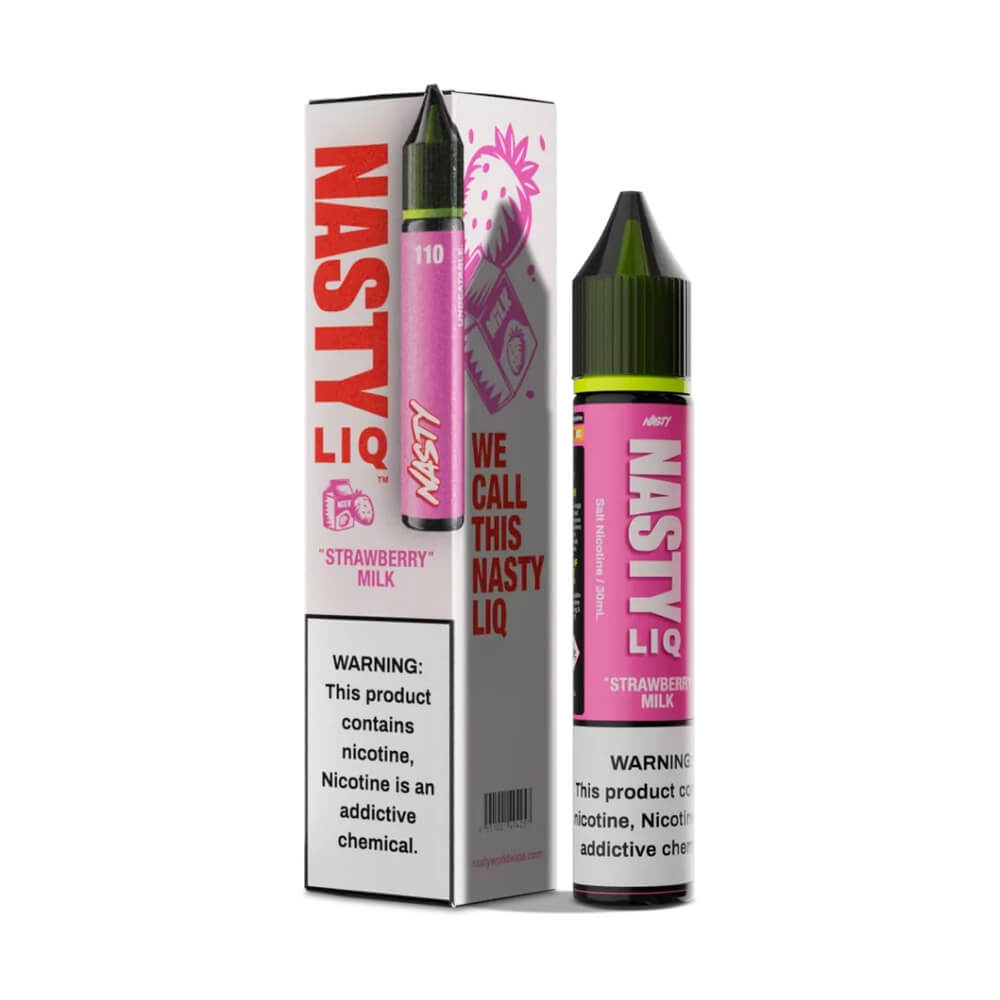 Nasty Liq Strawberry Milk Likit 60ml Nasty Liq Strawberry Milk Likit, olgun çilek ve kremsi süt tadıyla uygun fiyatlı, gün boyu keyifli bir içim sunar.