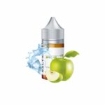 Uygun fiyatlı Saltica Apple Ice, kırmızı elma ve vanilya krema lezzetini buz ferahlığıyla birleştiren salt nikotin likitidir.