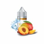 Şeftali ve mango karışımını krema ile birleştiren uygun fiyatlı Saltica Pod Mod, pürüzsüz bir içim için salt nikotin seçenekleri sunar.