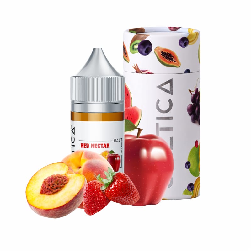 Saltica Red Nectar Salt Likit 35/50mg - 2 Kırmızı nektarın tatlı lezzetini uygun fiyatlı salt nikotin ile sunar.