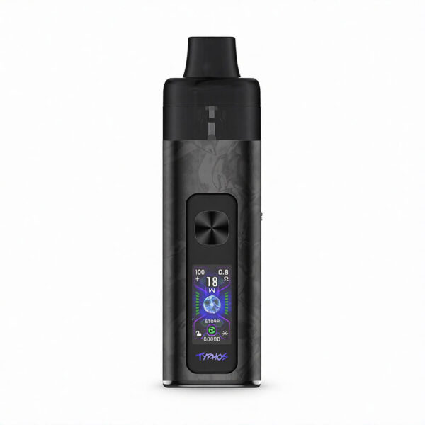 Uwell Typhos Pod Mod, 2000 mAh batarya ve 6 mL sıvı kapasitesiyle salt nikotin için uygun fiyatlı lezzet sunar.