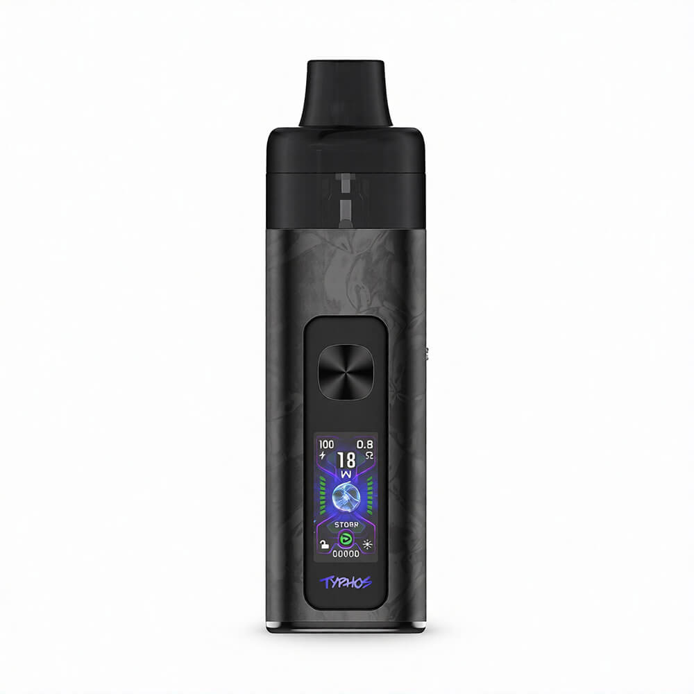 Uwell Typhos Pod Mod, 2000 mAh batarya ve 6 mL sıvı kapasitesiyle salt nikotin için uygun fiyatlı lezzet sunar.