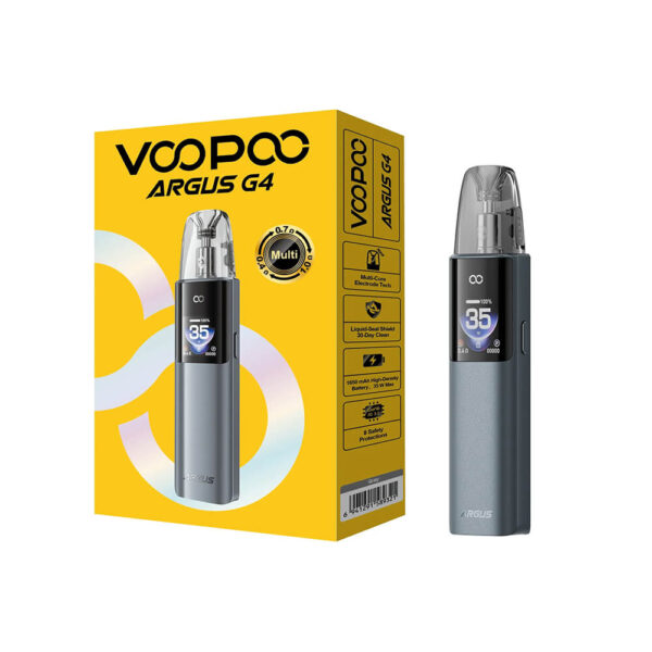 1650 mAh pil ve 35W çıkışlı kompakt Argus G4, salt nikotin için uygun fiyatlı şık bir pod mod.