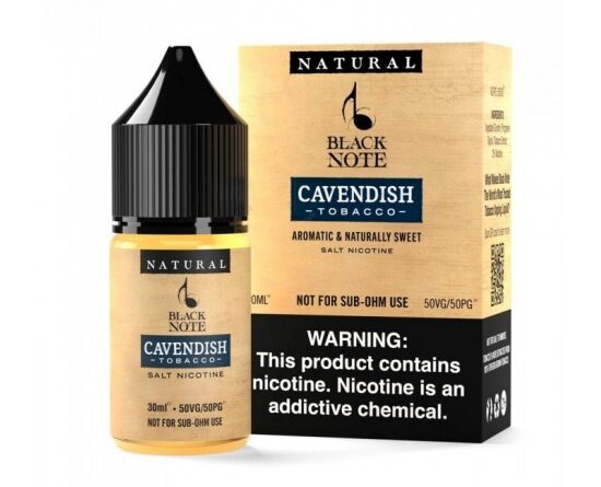 Black Note Cavendish Tobacco Salt Likit