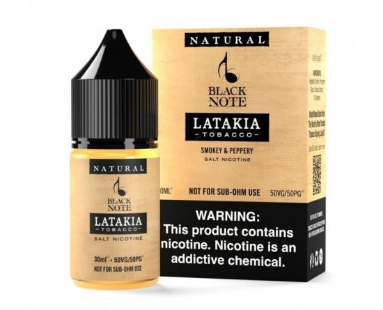 Black Note Latakia Tobacco Salt Likit