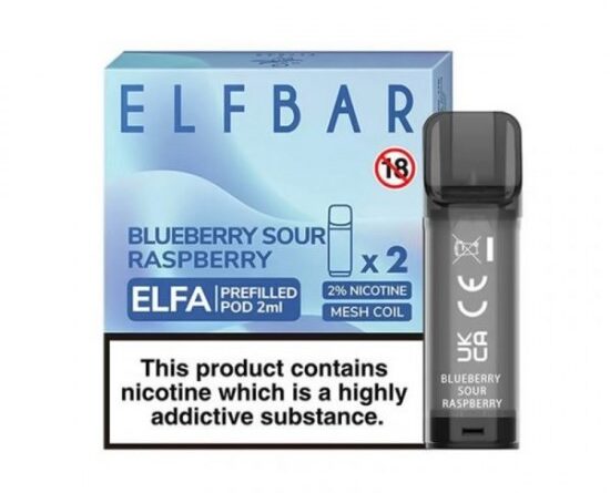 Elf Bar Elfa Blueberry Sour Raspberry Pod Kartuş