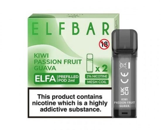 Elf Bar Elfa Kiwi Passion Fruit Guava Pod Kartuş
